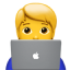 utilisateur avec ordinateur portable